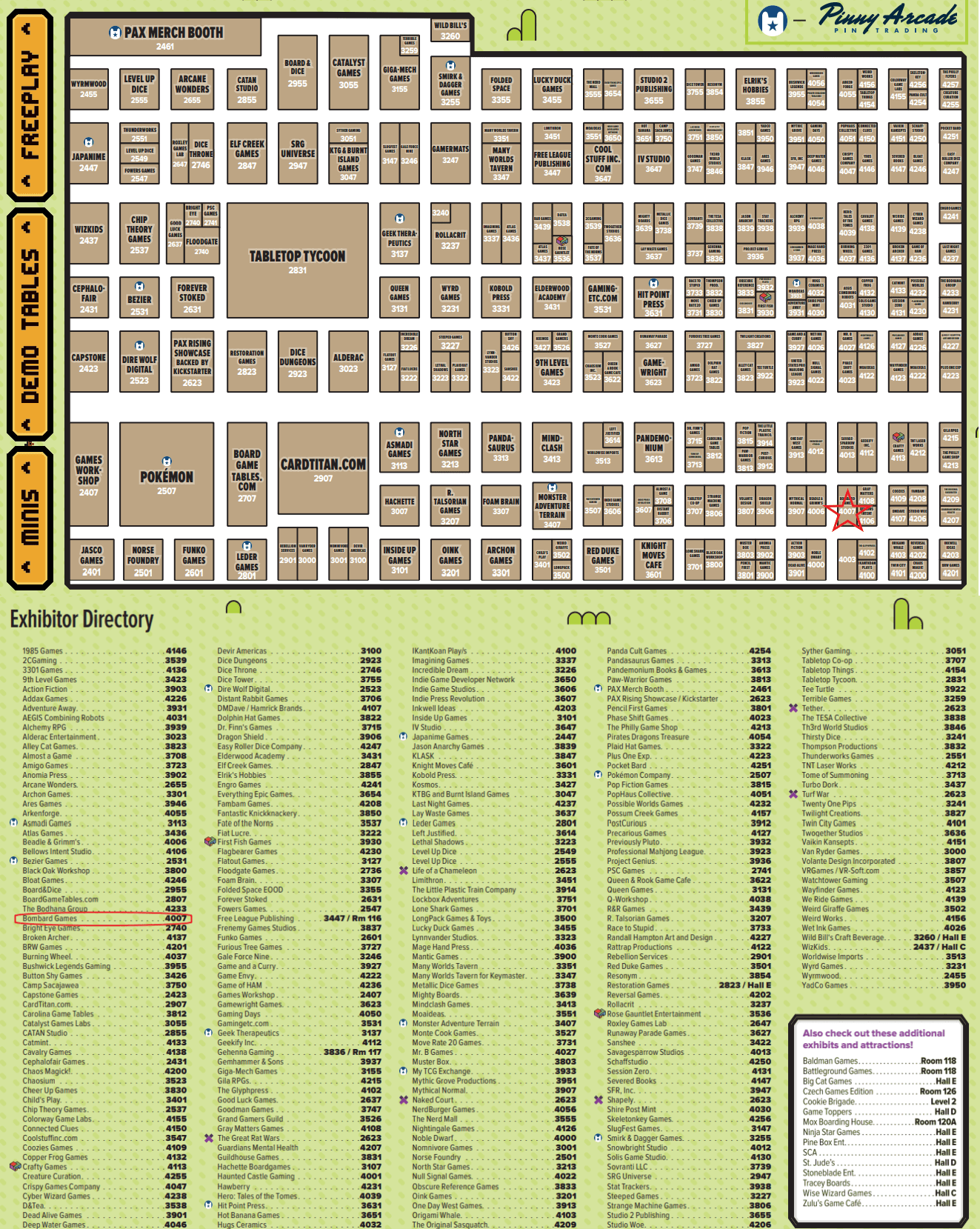 Pax Unplugged 2022 Map Bombard Games in Philadelphia Bombard Games